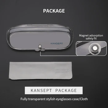 KANSEPT Дамски очила в метални рамки-Популярни 2 В 1 Капачка на Магнитно-оптични слънчеви очила за късогледство Рамки за очила по рецепта FN19003 1
