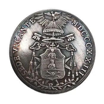 Италия Събиране на Възпоменателни монети от 1823 г. Auxilium De Sanctu Украса За Дома Занаяти, Сувенири, Подаръци За Монети Украса 2