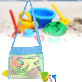 Преносима Плажната чанта За съхранение на Домашна Мрежа Чанта За дрехи Многофункционална Чанта с Голям Капацитет на Детска Плажна окото чанта за играчки с пясък S/L