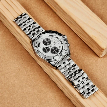 Ред Най-нови японски кварцов механизъм високо качество на хана мартин мъжки мрежа от неръждаема стомана водоустойчив мъжки часовник хронограф дропшиппинг > Мъжки часовник / www.yorkshireclaims.co.uk 11