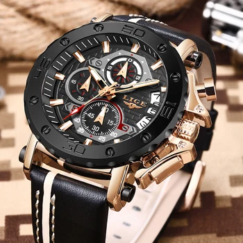 2021 LIGE Нов модерен мъжки часовник от неръждаема стомана Най-добрата марка на Луксозни Спортен Хронограф Кварцов часовник За мъже Relogio Masculino 2