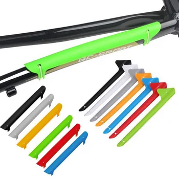 1БР Цветна Пластмасова Велосипедна Верига Защитна Защита на Велосипедна верига Защитна Защита За грижа за рамката на Защитно покритие За каране на велосипеди, резервни Части 1