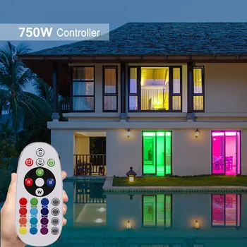 5050 RGB Led лента AC 220-240 v Водоустойчив + 24-ключ с Дистанционно управление на 60 светодиода/m Led Лента Въженият Лампа За декорация на дома 2