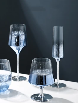 Звездното Небе Розово Чаша Кристална Чаша за Шампанско, Сватбена Чаша за вино, Подарък за парти Скандинавска Мода Домашен Коктейл Стъклена Бутилка за вода