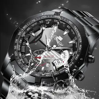 Ред Мъжки часовници топ луксозна марка Curren 2018 мъжки часовник от неръждаема стомана, кварцов часовник аналогов водоустойчив спортни армейските военни ръчен часовник > Мъжки часовник / www.yorkshireclaims.co.uk 11