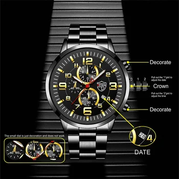 Ред Naviforce луксозна марка мъжки военни спортни часовници мъжка мода армейските кварцови часовници за мъже от неръждаема стомана Led аналогов цифров часовник > Мъжки часовник / www.yorkshireclaims.co.uk 11