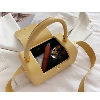 Модни чанти за рамо цвят на бонбони 2021 Лятото на Маркови дамски дизайнерски чанти Луксозни изкуствена кожа Мини Чанта през рамо дамски Чанти Портмонета