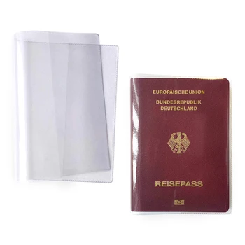 4шт Водоустойчив Покриване на Притежателя на Паспорт За Пътуване Прозрачна Pvc Идентификация Карта Сертификат За Ваксинация Защитен Калъф 1