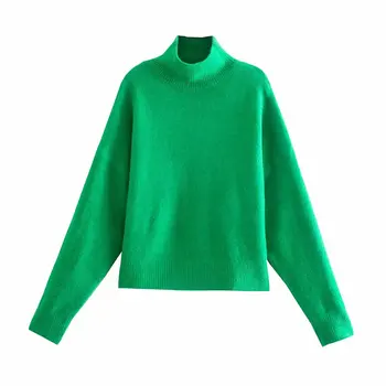 Ред 2021 есенно-зимния пуловер вязаный пуловер за жени с V-образно деколте на извънгабаритни пуловер женски свободен топ с дълъг ръкав пуловер-скок Y576 > Пуловер / www.yorkshireclaims.co.uk 11