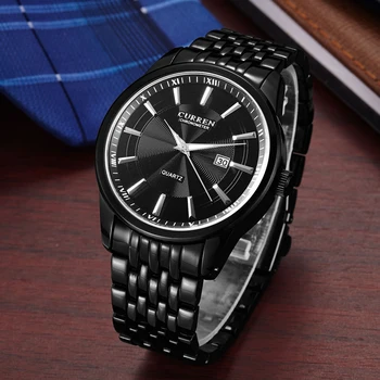 Луксозни маркови часовници Мъжка Мода, Спортни, Военни Кварцови часовници за Мъже е Изцяло Стоманени Бизнес Водоустойчиви часовници за Мъже Relogio Masculino