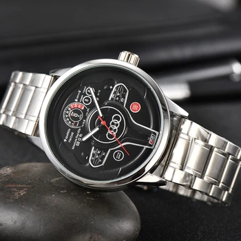 Модни Луксозни Спортни 3D Часове на волана на колата за мъжки Спортни часовници F1 Racing Мъжки кварцови часовници за автомобилистите reloj