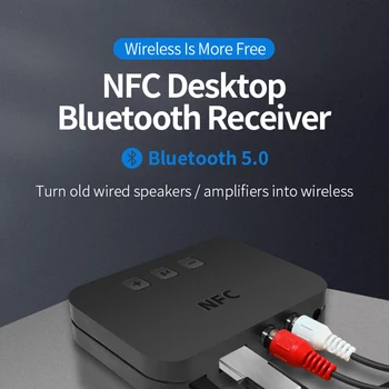NFC Bluetooth 5.0 Безжичен Аудиоприемник RCA Изход за Усилвател на Мощност на Високоговорителя За Стерео Bluetooth Високоговорител Горния NFX Връзка 1