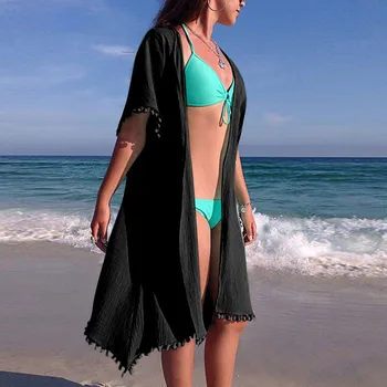 Жените Бикини Прикритие Туника Бохо Парео Плажни Дрехи, Дамски Бански Костюми За Лято Feminino Плажен Бански Пикник Мода Плаж Прикритие 2
