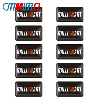 10x Оформление на автомобила Ralli Art Емблемата на Иконата на Стикер за декорация Стикери за Mitsubishi Lancer Ralliart ASX, Outlander Pajero Аксесоари 2