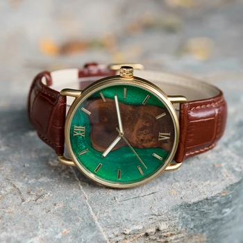 Мъжки часовник Нова мода Дървени Кварцов Ръчен часовник BOBO BIRD Топ Японски Механизъм Бизнес Часовници Отличен подарък кутия Reloj de hombre