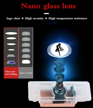 2 бр. Съвместимост за Toyota AVALON Врата Лого Светлини Проектор LED врата сигнален фенер 3D Сянка, Призрак Светлина Локви Светлини 1