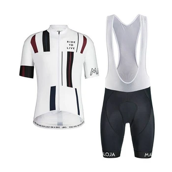 MALOJA годишна професионална велосипедна екип roupa ciclismo masculino фланелка с къси ръкави, подтяжками и къси панталони, костюм на МТВ от ликра 1