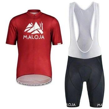 MALOJA годишна професионална велосипедна екип roupa ciclismo masculino фланелка с къси ръкави, подтяжками и къси панталони, костюм на МТВ от ликра 2