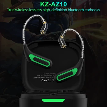 KZ AZ10 Безжични Слушалки с отолог на една кука, съвместими с Bluetooth 5,2 HiFi Слушалки, Спортни Игри слушалките с шумопотискане AZ09 Pro 2