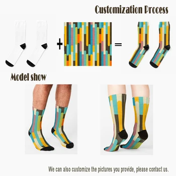 Подаръци За Любител На Кучета Corgi Подаръци От Monofaces На 2021 Година Чорапи Черно Бейзбол Чорапи Персонализирани Потребителски 360° Цифров Печат 1